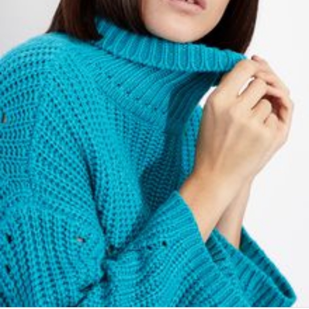 NWT Armani exchange blue knitted sweater